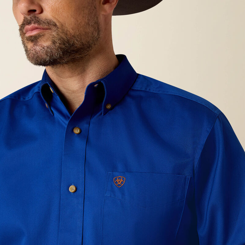 Solid Twill Classic Fit Ultramarine Shirt