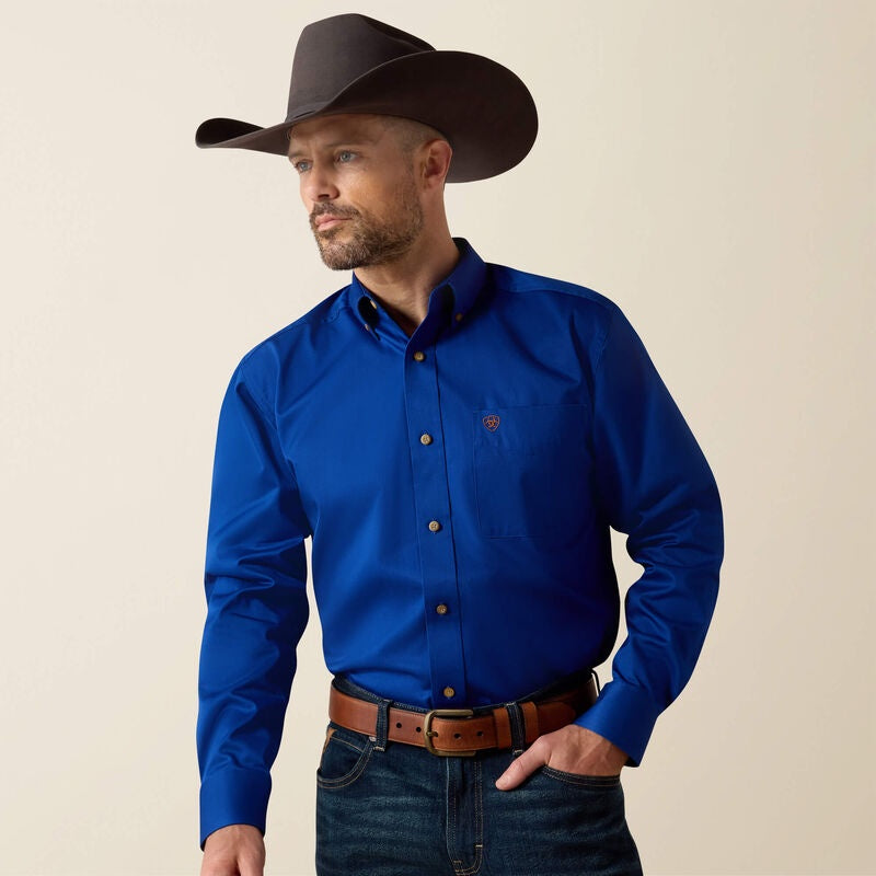 Solid Twill Classic Fit Ultramarine Shirt