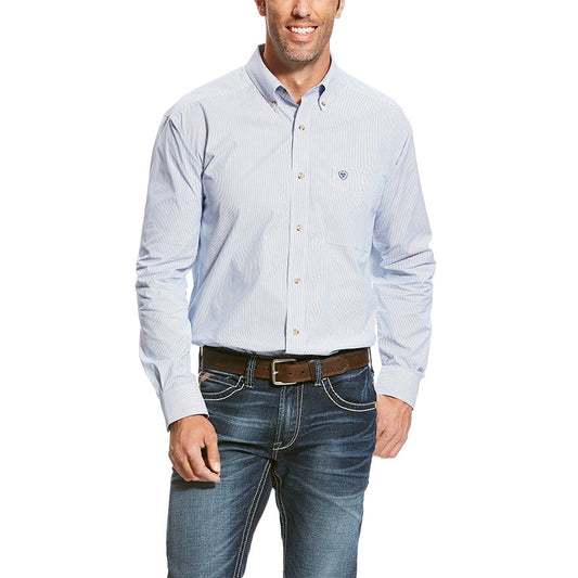 10023597 Dayne LS Mini Stripe Shirt