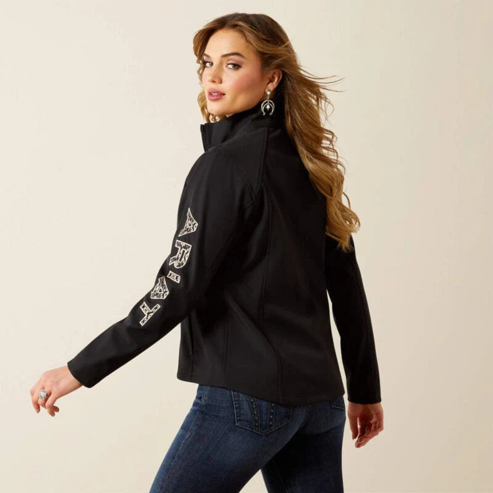 Black Softshell Logo Jacket