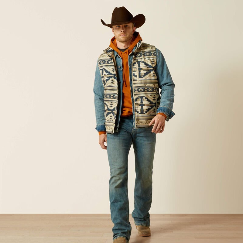 Logo Softshell White Pepper Southwest Vest