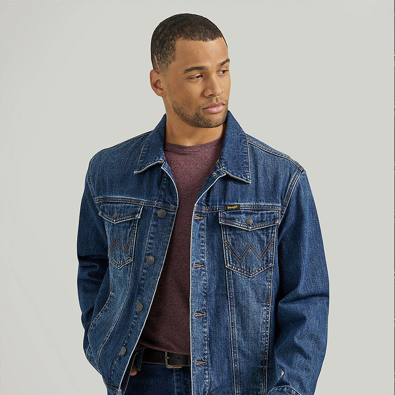 Flannel Lined Western Denim Jacket
