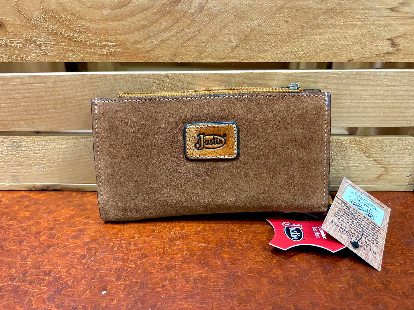 Tan Serpentine with Hair Wallet