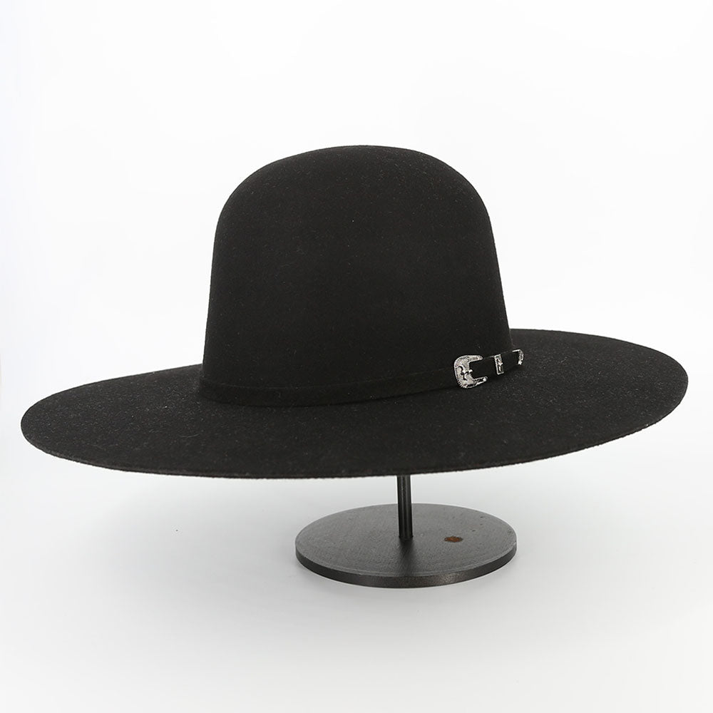 Texana 6X Open Crown Black