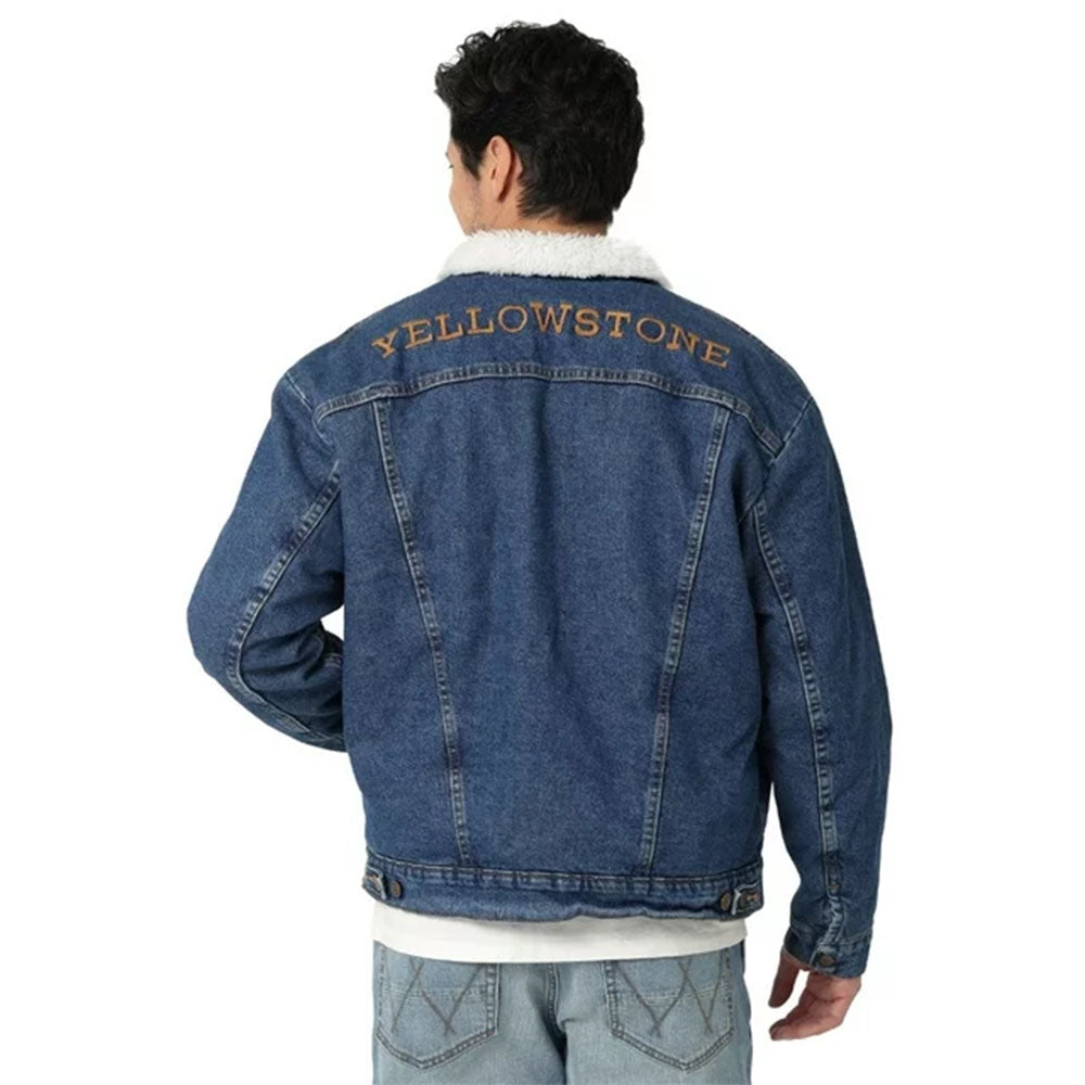 Large Sherpa Lined Denim Jean Jacket