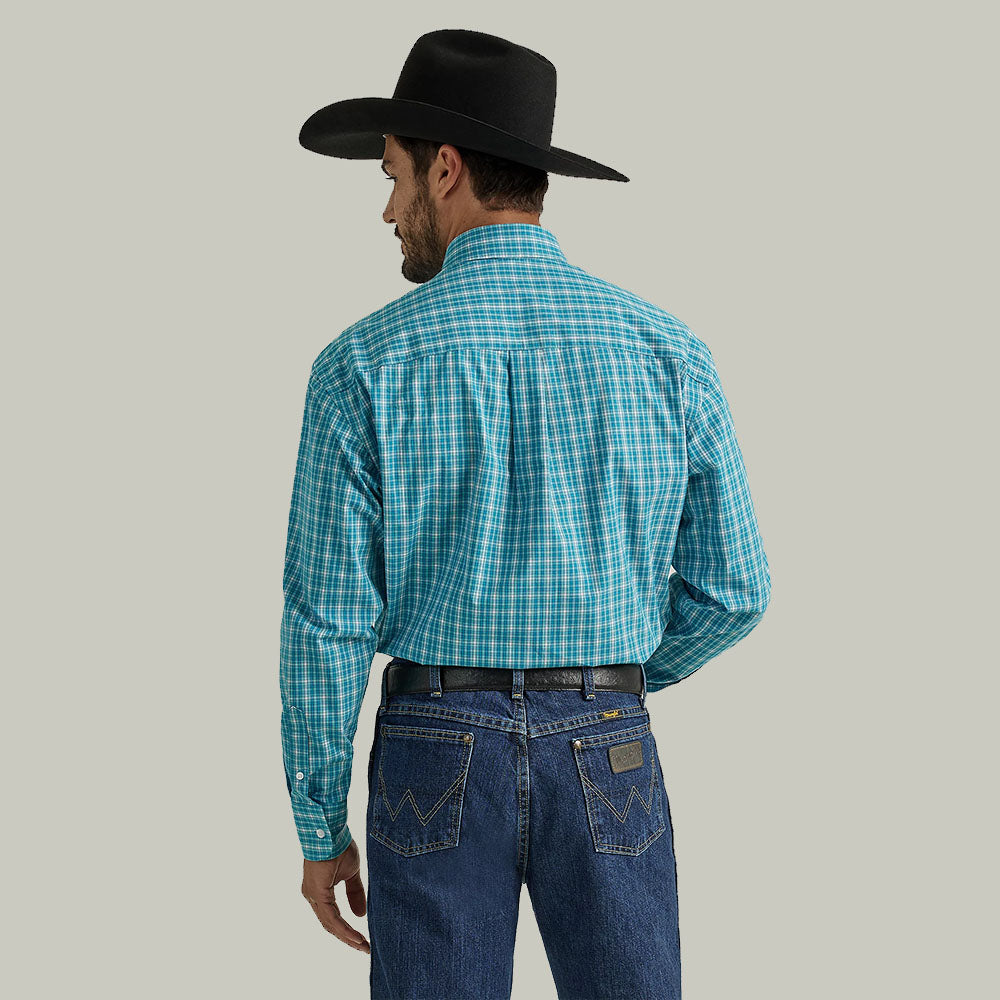 Wrangler George Strait Sea Teal Squares | 112338104