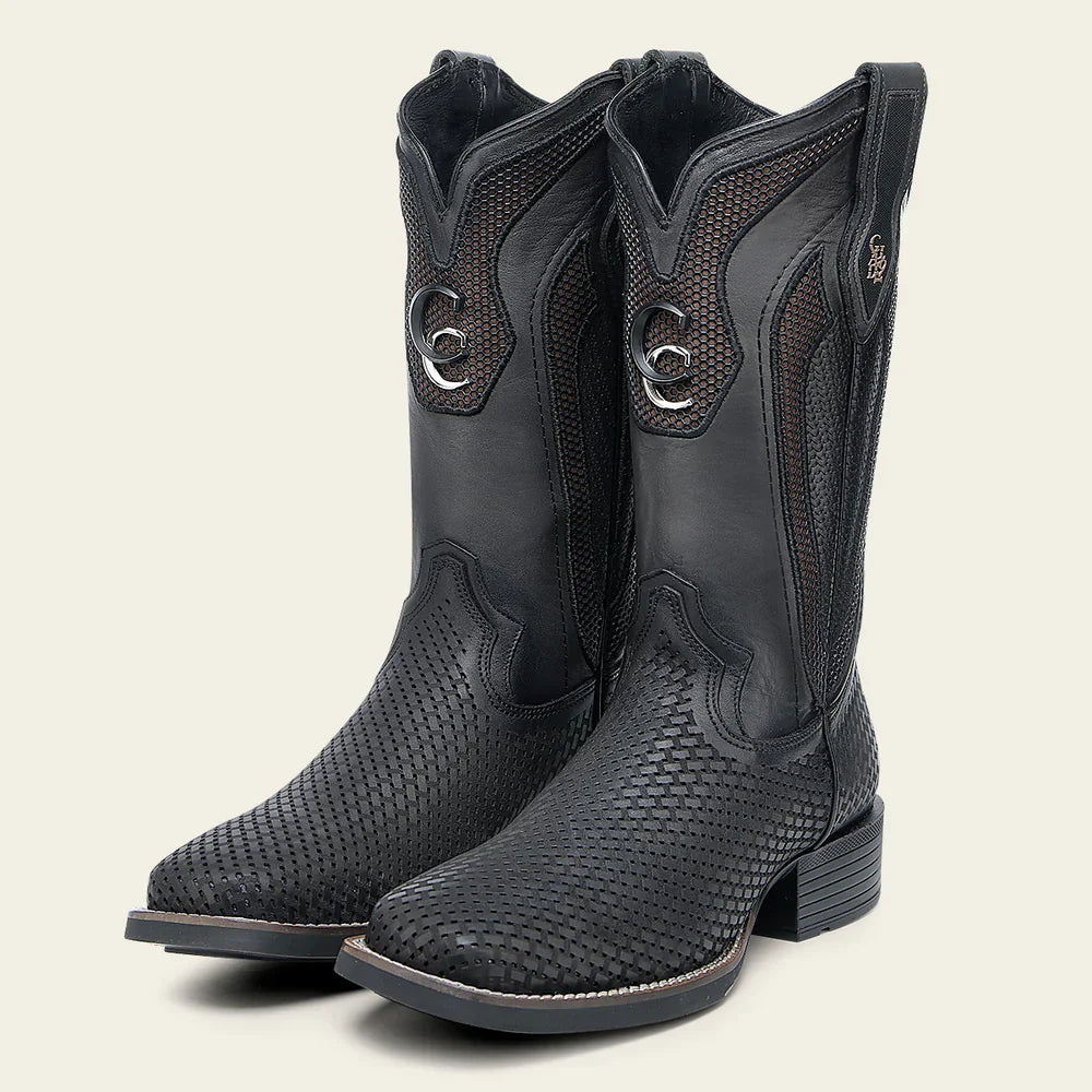 Black Oxford Square Boot