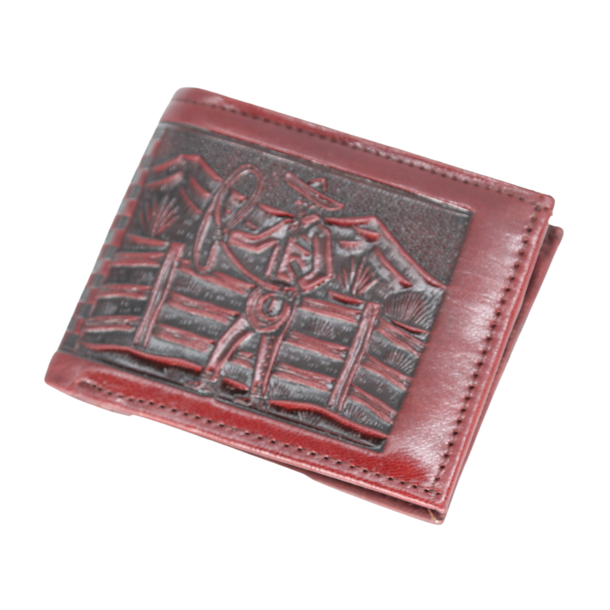 Charro Embossed Leather Wallet