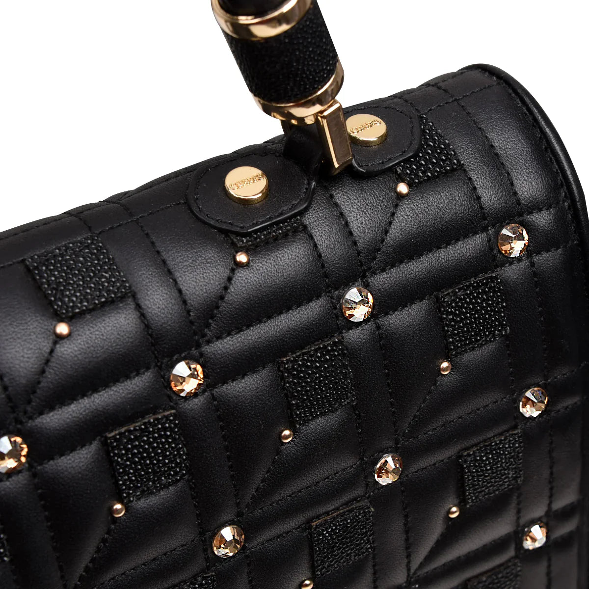 Black Stingray Leather Bag