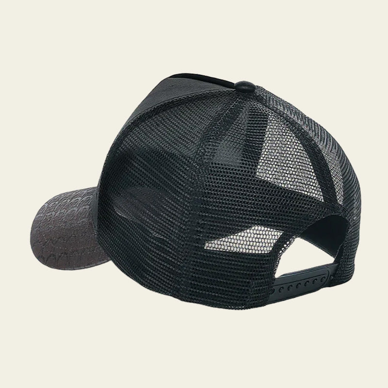 Logo Horse Patch Leather Chocolate Cap