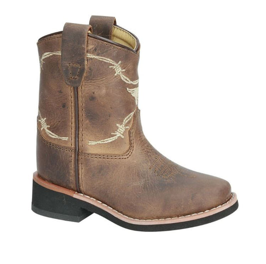 Smoky Mountain Brown Boys' Logan Western Boots - Square Toe