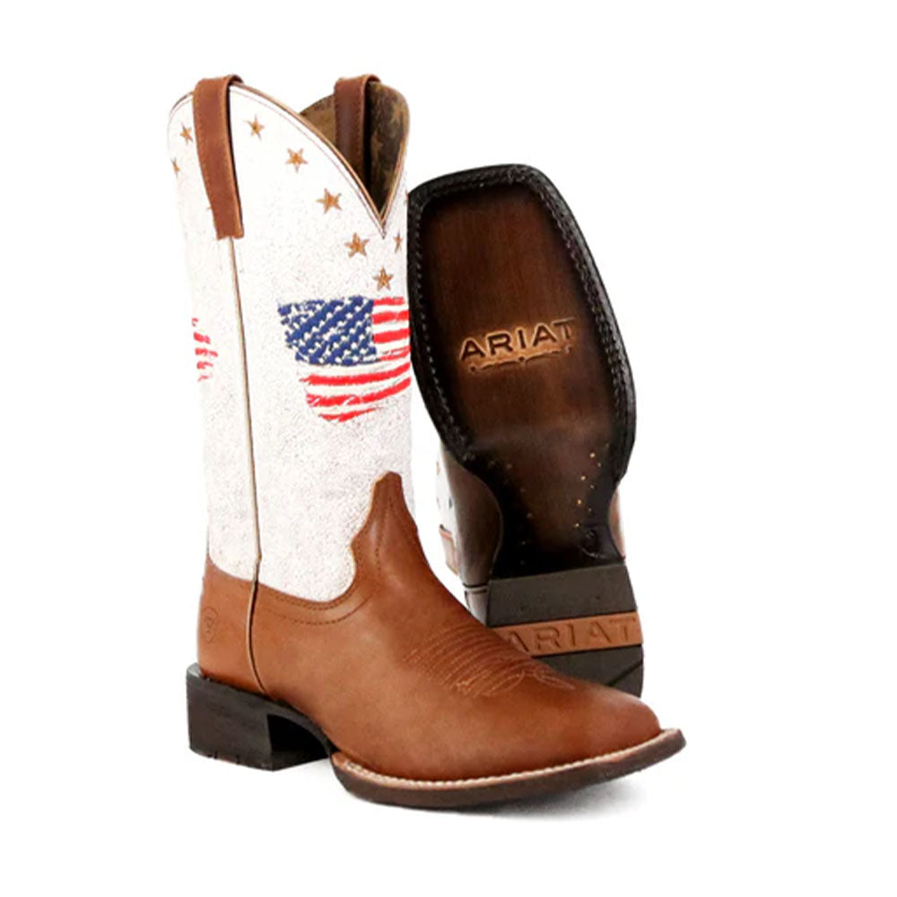 Circuit Patriot white Western Boots