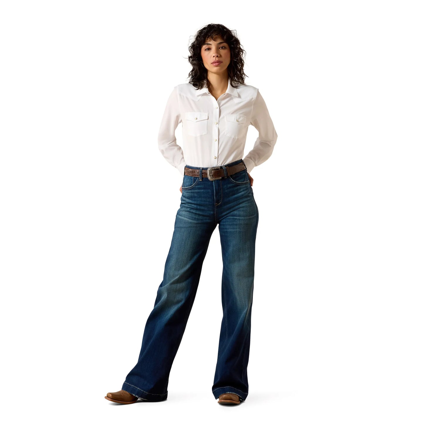 White Western VentTEK Shirt 10071068