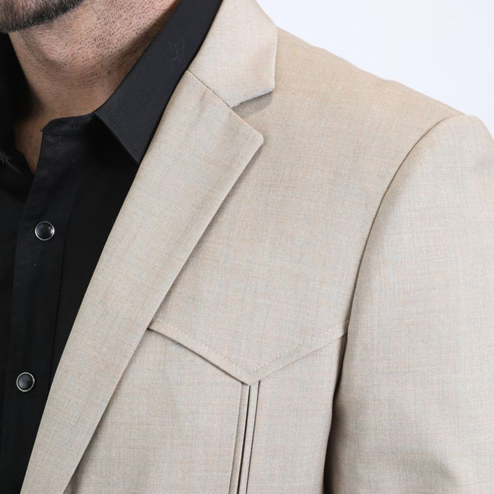 Double Button Western Blazer