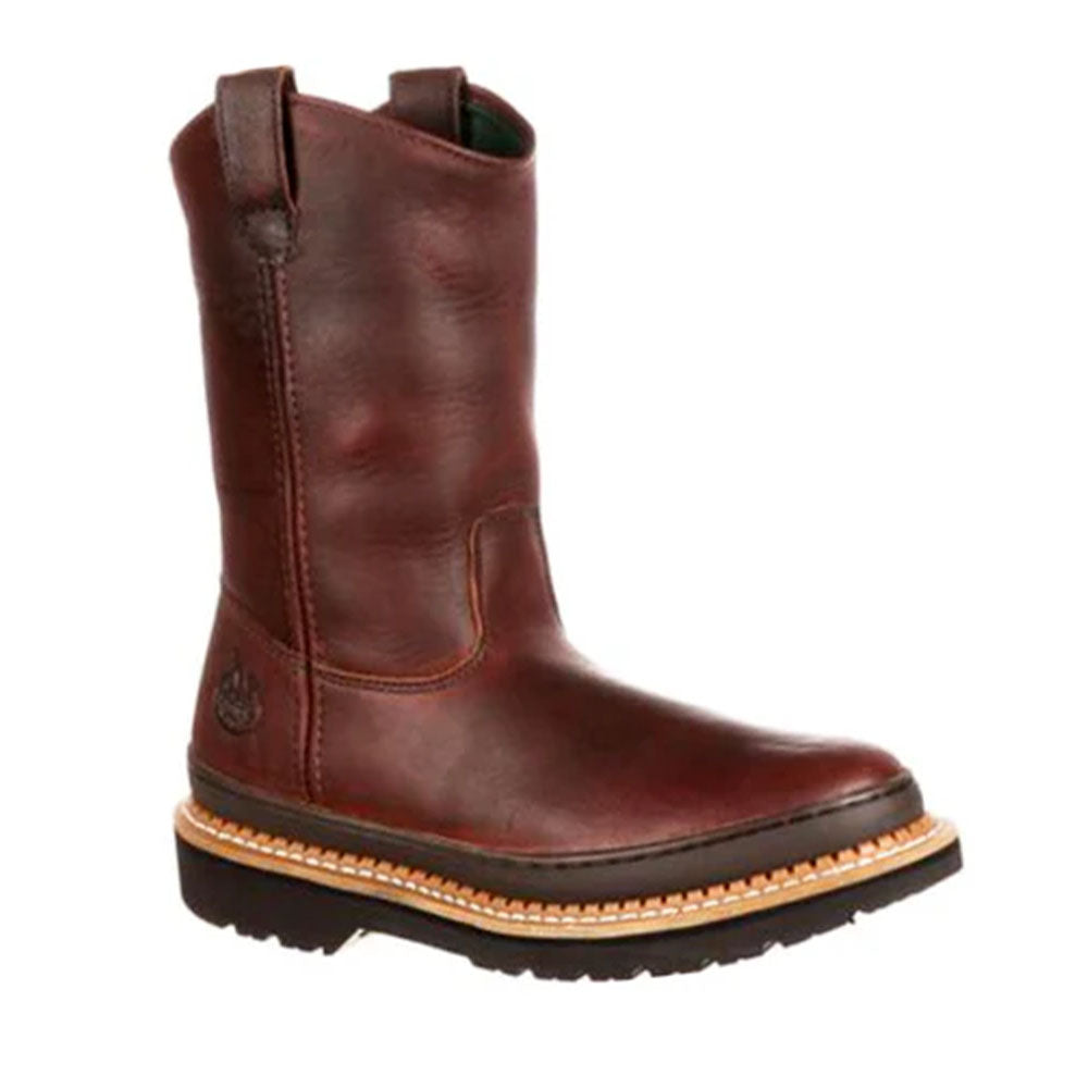Giant Pull-On Soggy Brown Work Boot