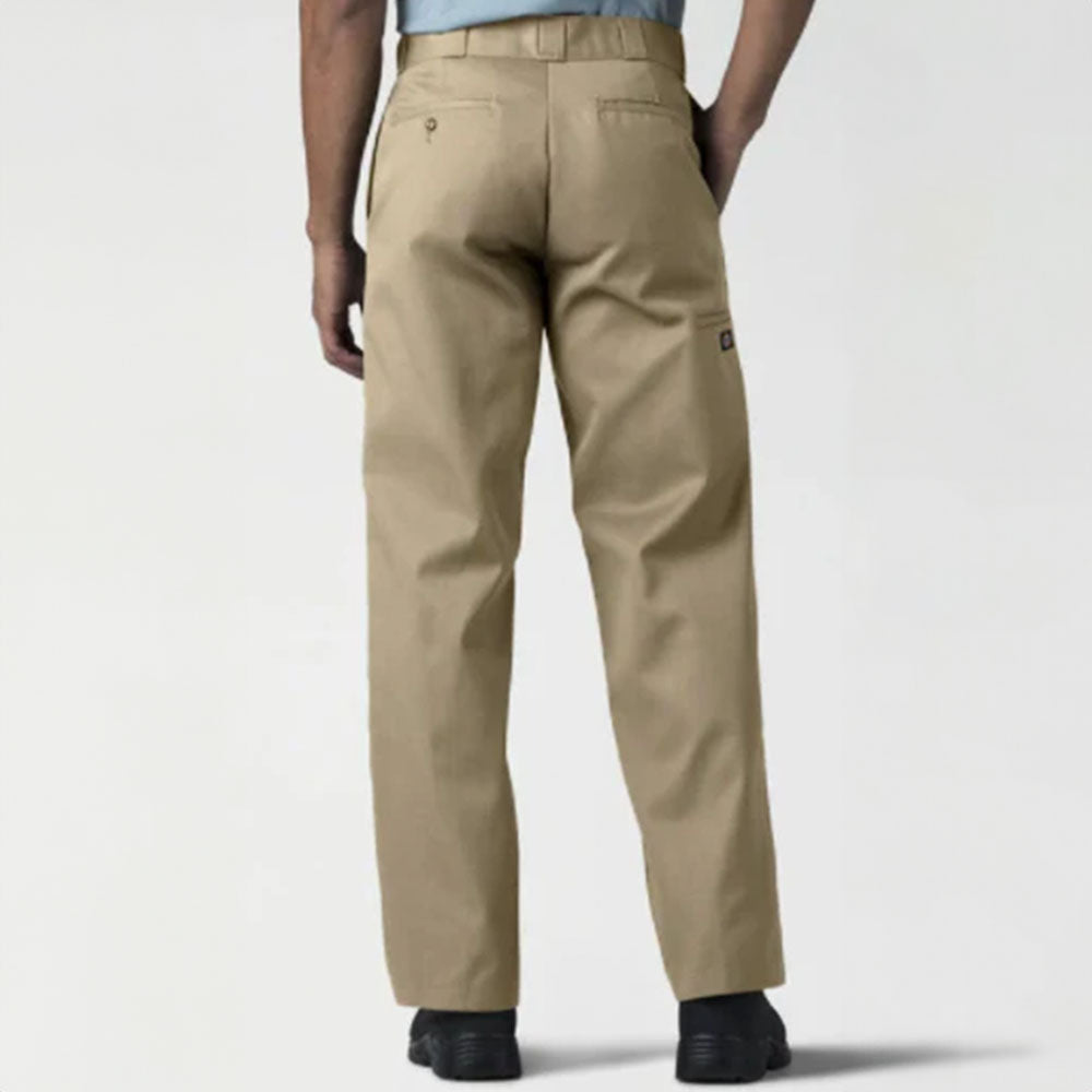 Khaki Loose Fit Double Knee Work Pants