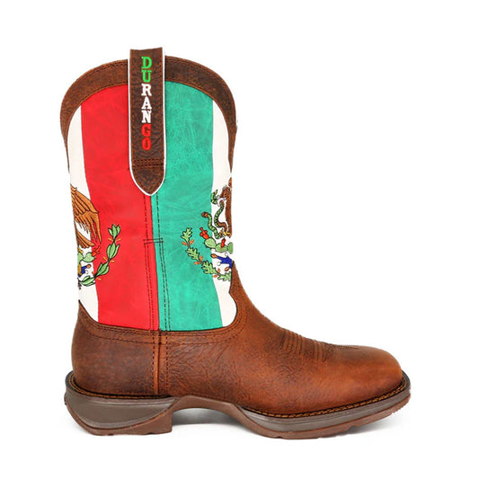 Mexican Flag Western Boots