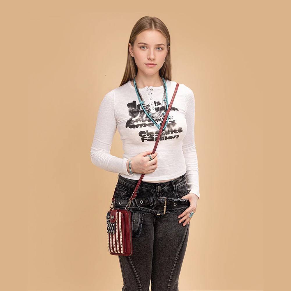 American Pride Phone Crossbody Bag