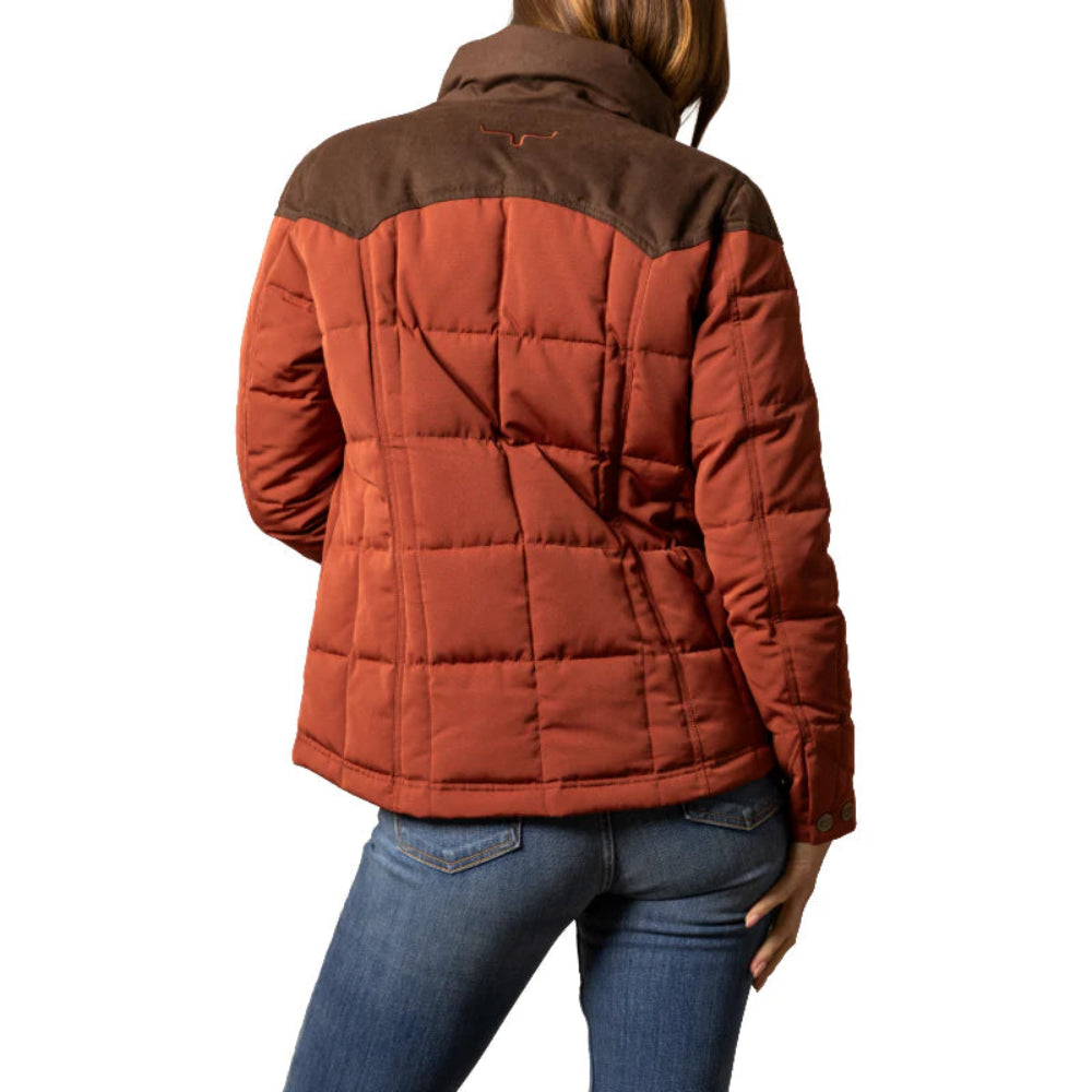 Lenora Burnt Red Puffer Jacket