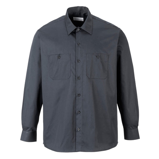 Industrial Work Shirt Charcoal Gray
