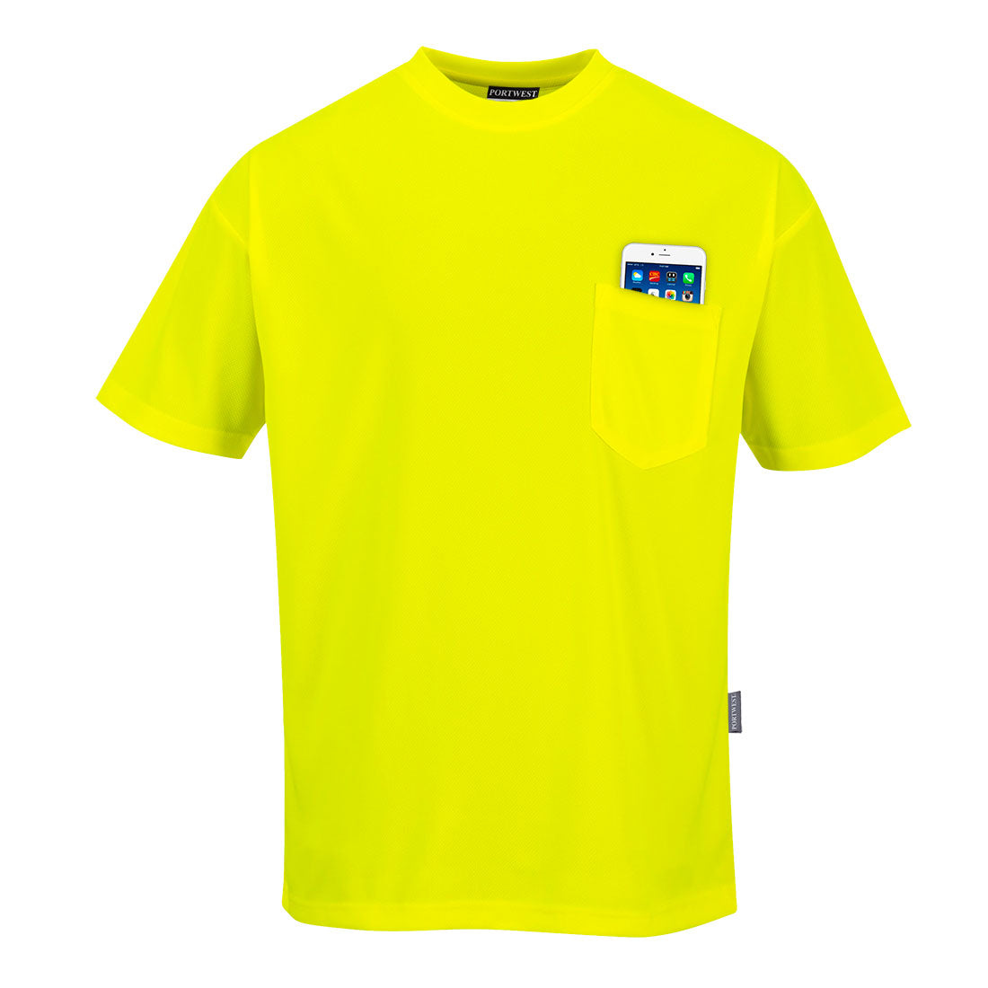 Non Ansi Pocket Yellow T-Shirt