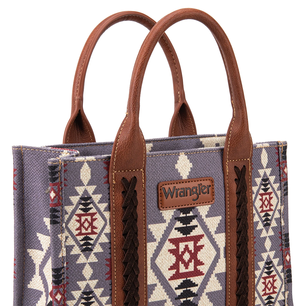 Aztec Southwestern Pattern Print Canvas Tote