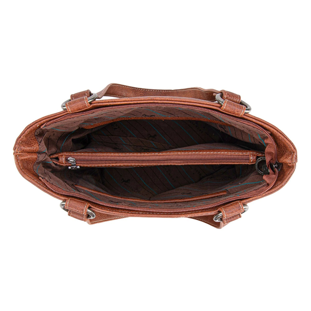 Tooled Fringe Concealed Carry Crossbody