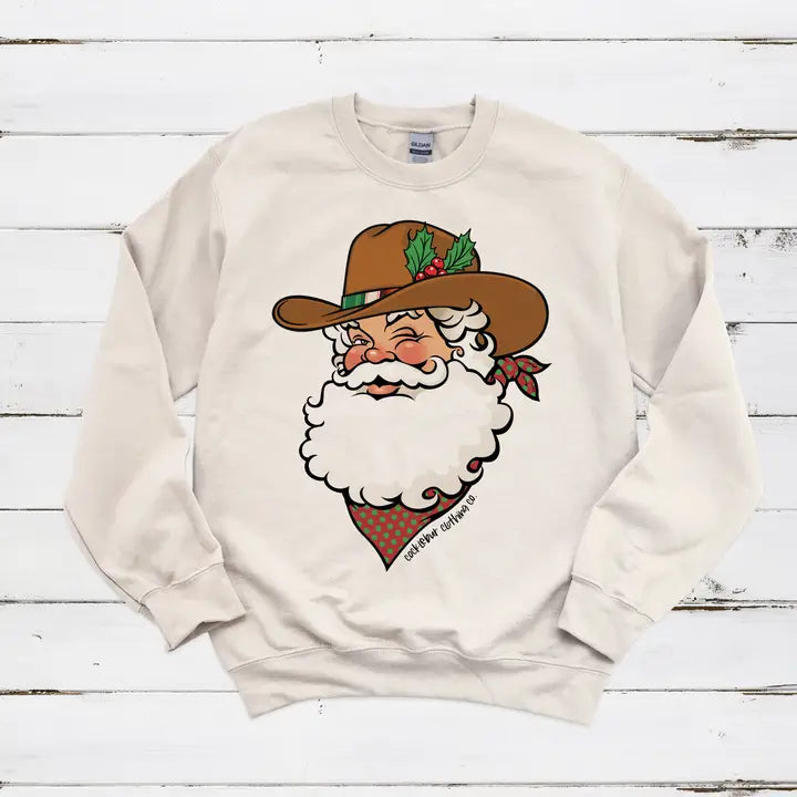 Silk Rag Santa Sweatshirt