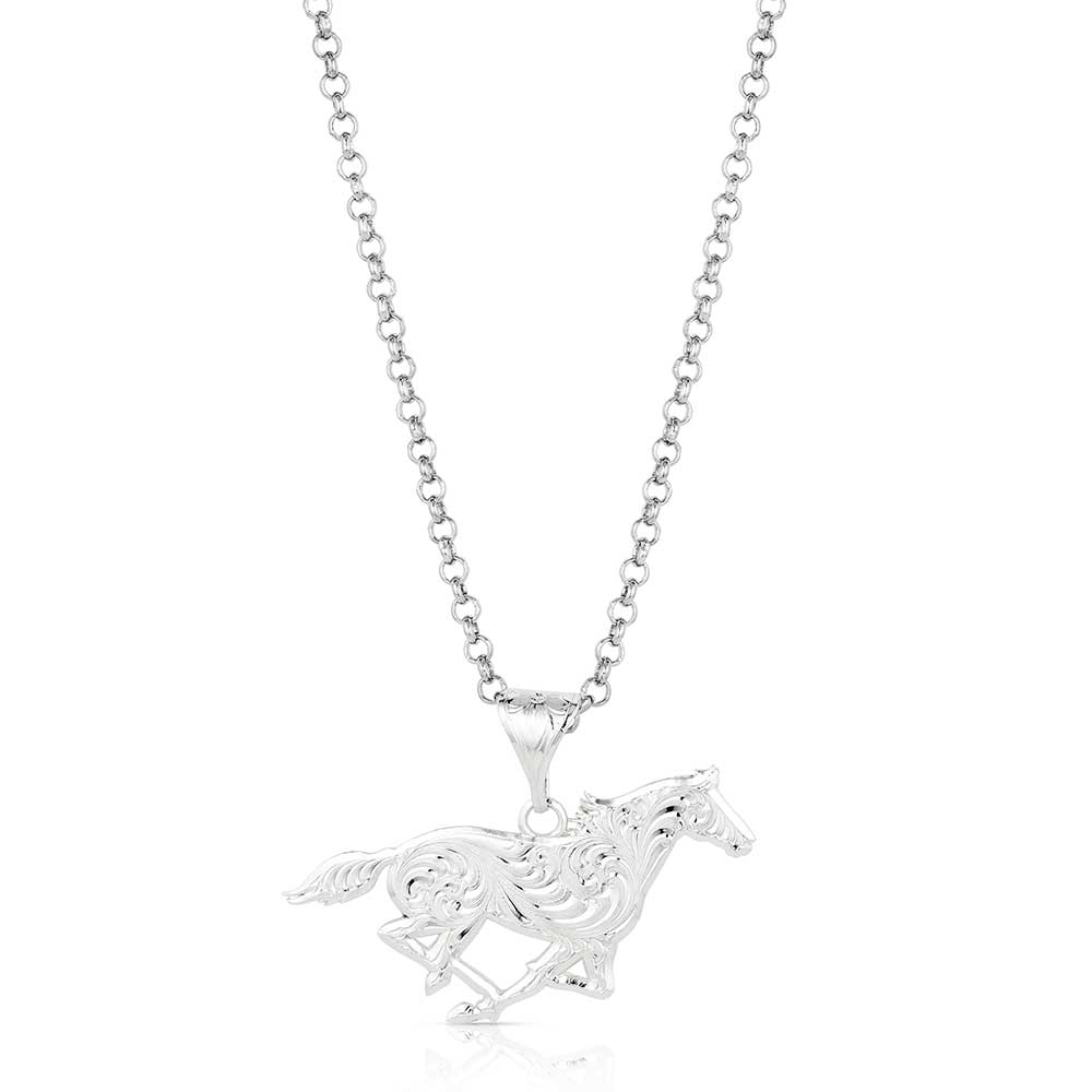 Out West Running Horse Necklace NC6136