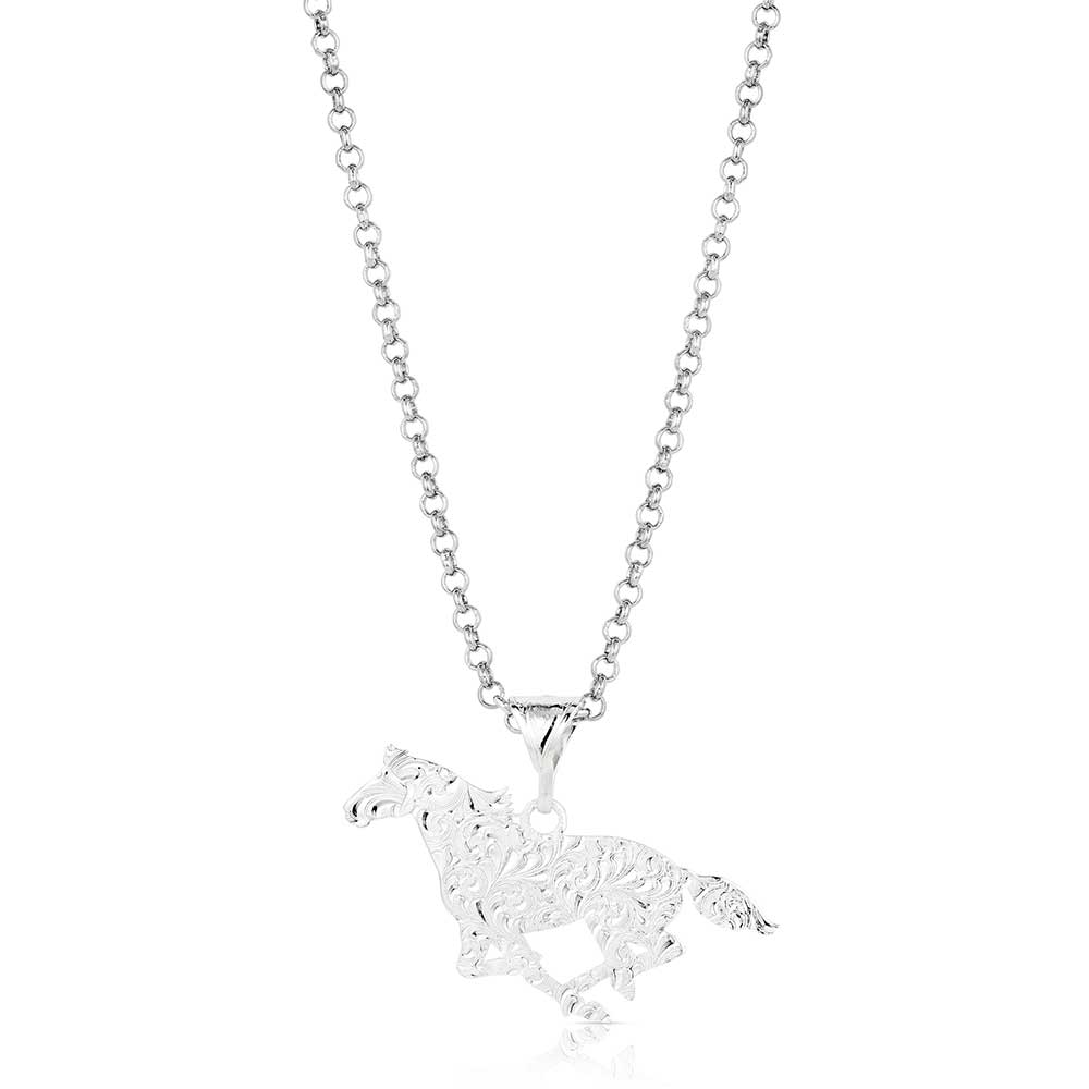 Out West Running Horse Necklace NC6136