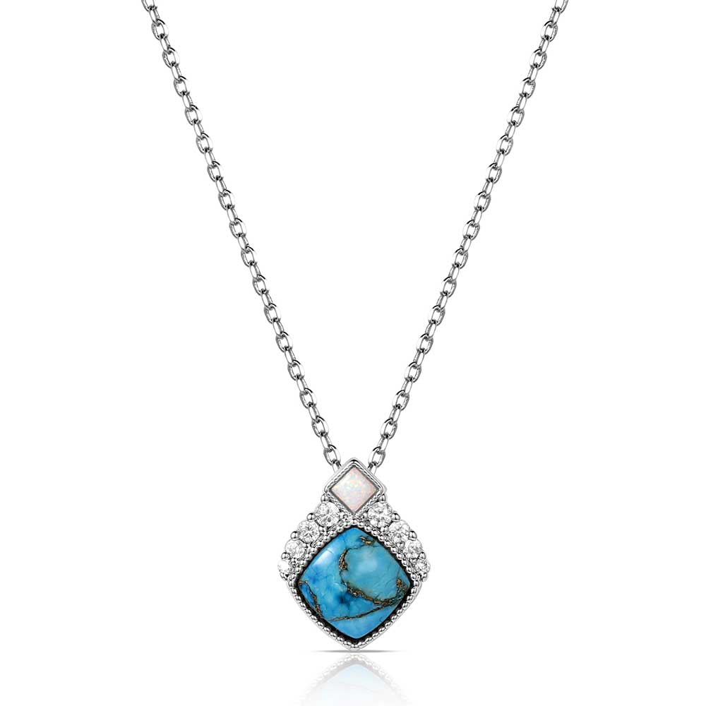Crowned Glacier Turquoise Necklace NC6313