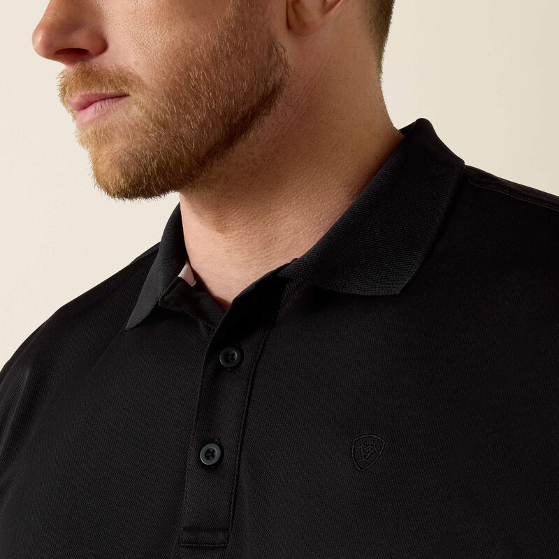 10009062 Men's Black TEK Polo Shirt