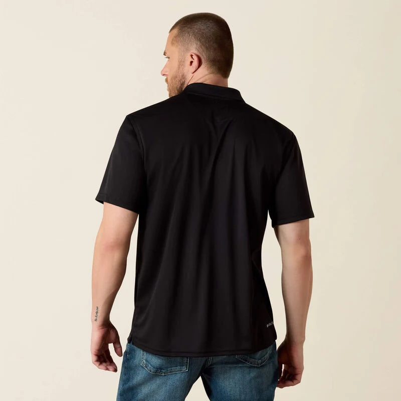 10009062 Men's Black TEK Polo Shirt