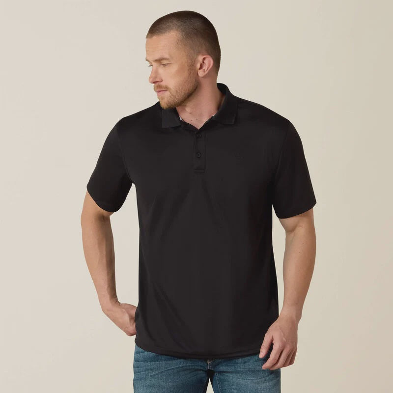 10009062 Men's Black TEK Polo Shirt