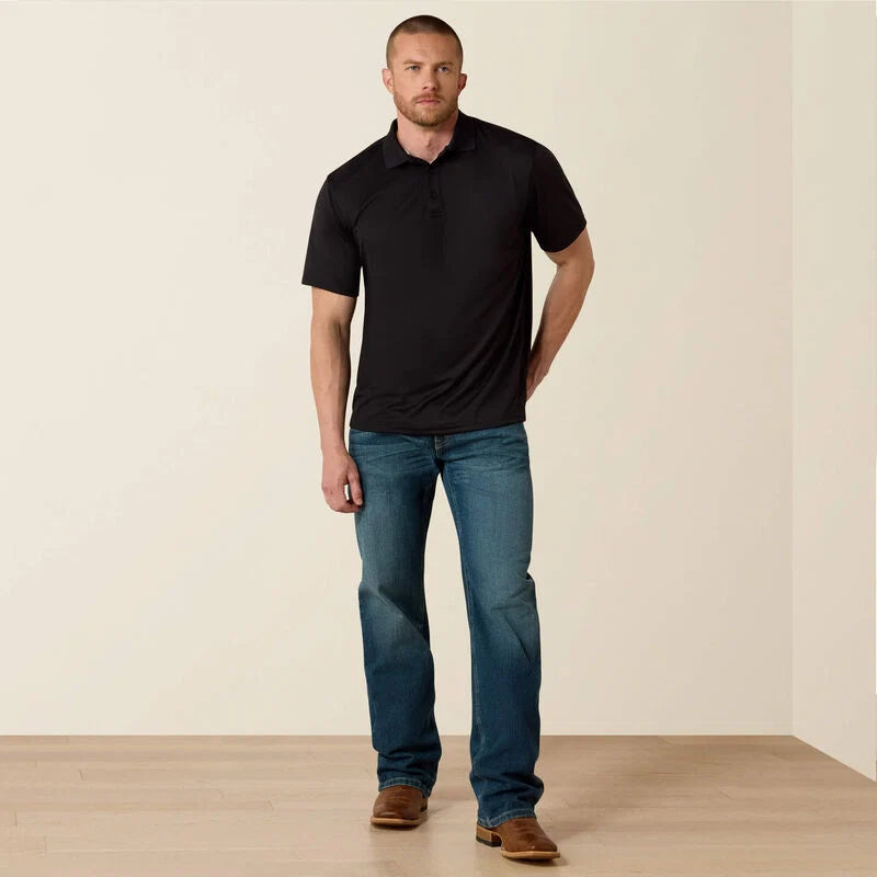 10009062 Men's Black TEK Polo Shirt