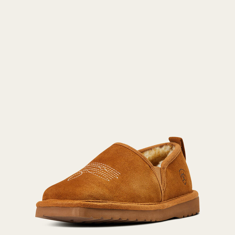 Chestnut Lasso Suede Slipper