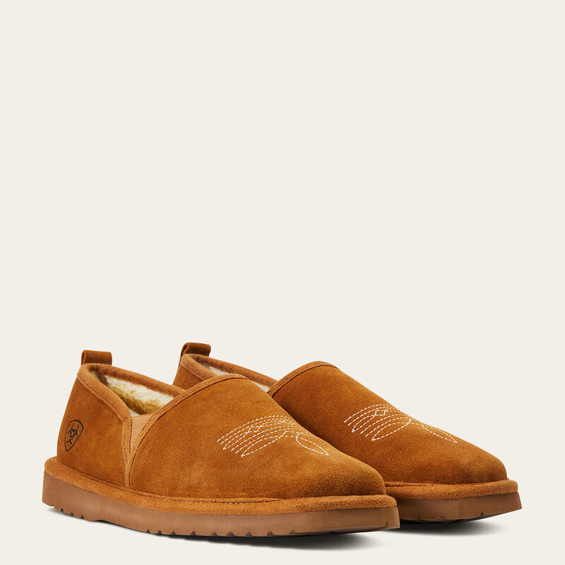 Chestnut Lasso Suede Slipper