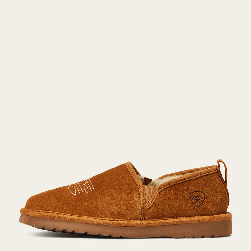 Chestnut Lasso Suede Slipper