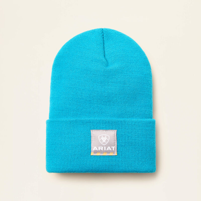 Ariat Ladies Rebar Watch Teal Blue Beanie Cap | 10053444