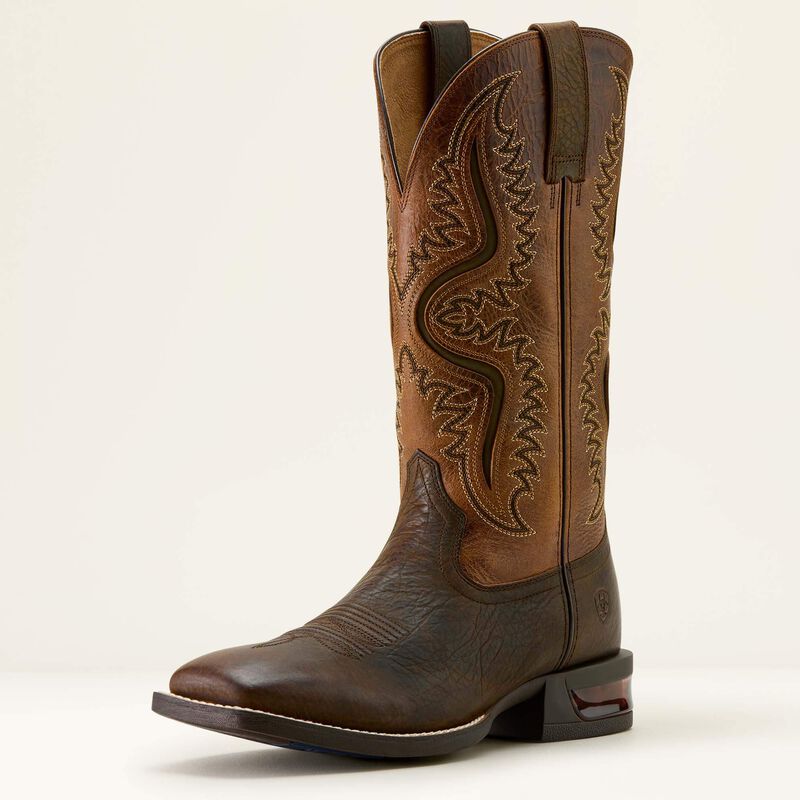 Captivate Wide Square Toe Brown Boot