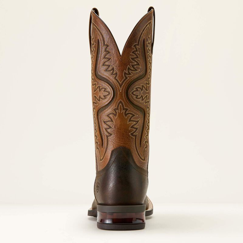 Captivate Wide Square Toe Brown Boot