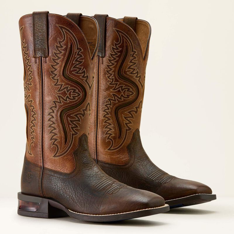 Captivate Wide Square Toe Brown Boot