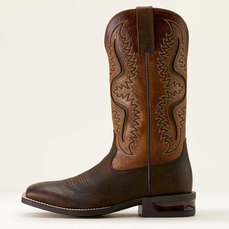 Captivate Wide Square Toe Brown Boot