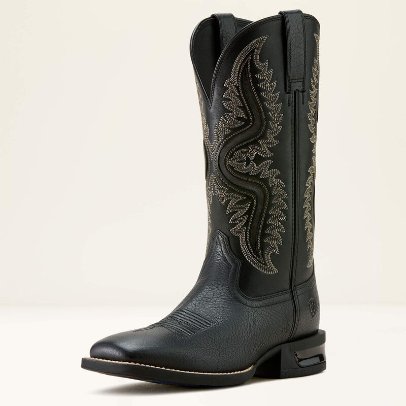 Captivate Wide Square Toe Black Boot