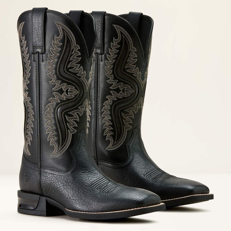 Captivate Wide Square Toe Black Boot