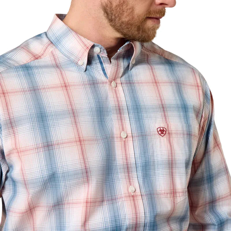 White Plaid Pro Series Teddy Classic Fit Shirt 10071585