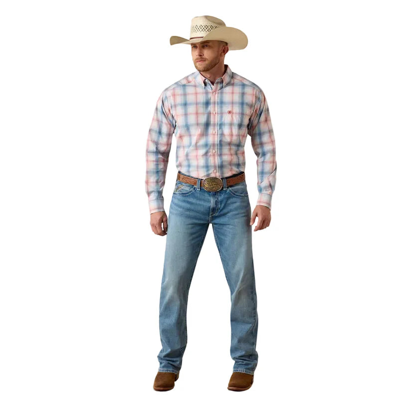 White Plaid Pro Series Teddy Classic Fit Shirt 10071585
