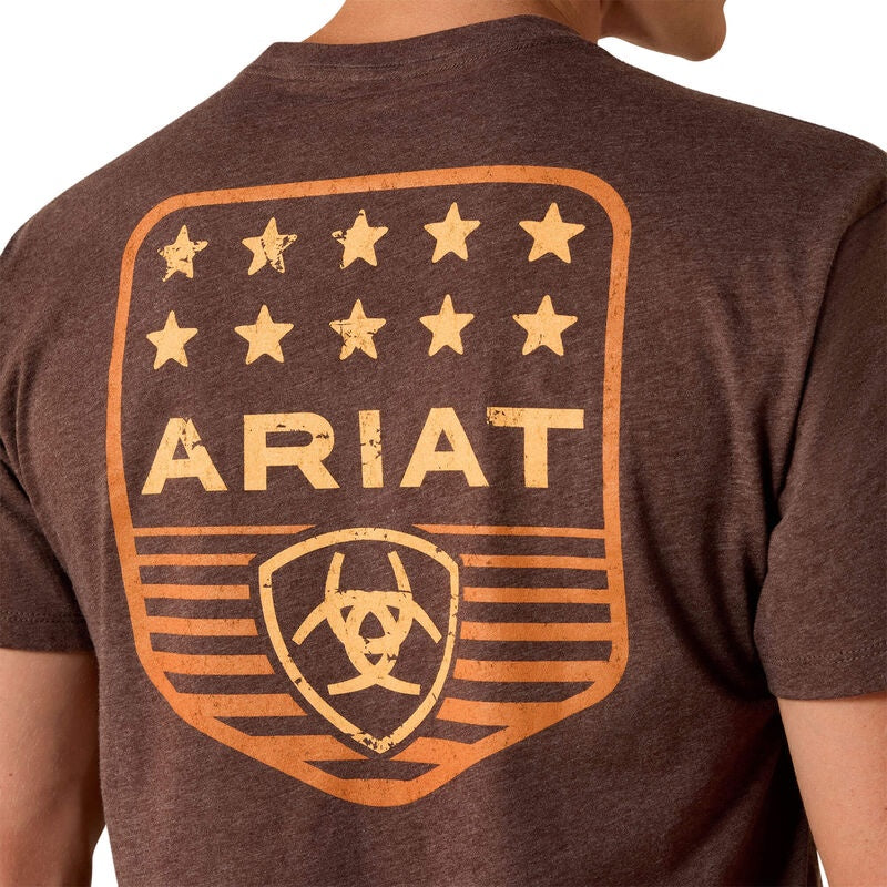 10073963 Stripe Patriotic Badge T-Shirt