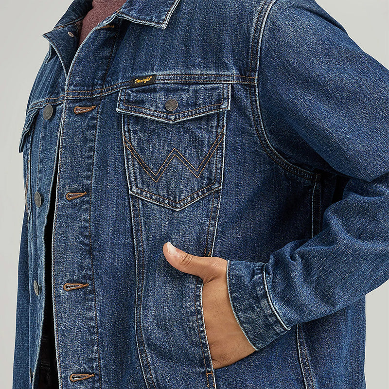 Flannel Lined Western Denim Jacket