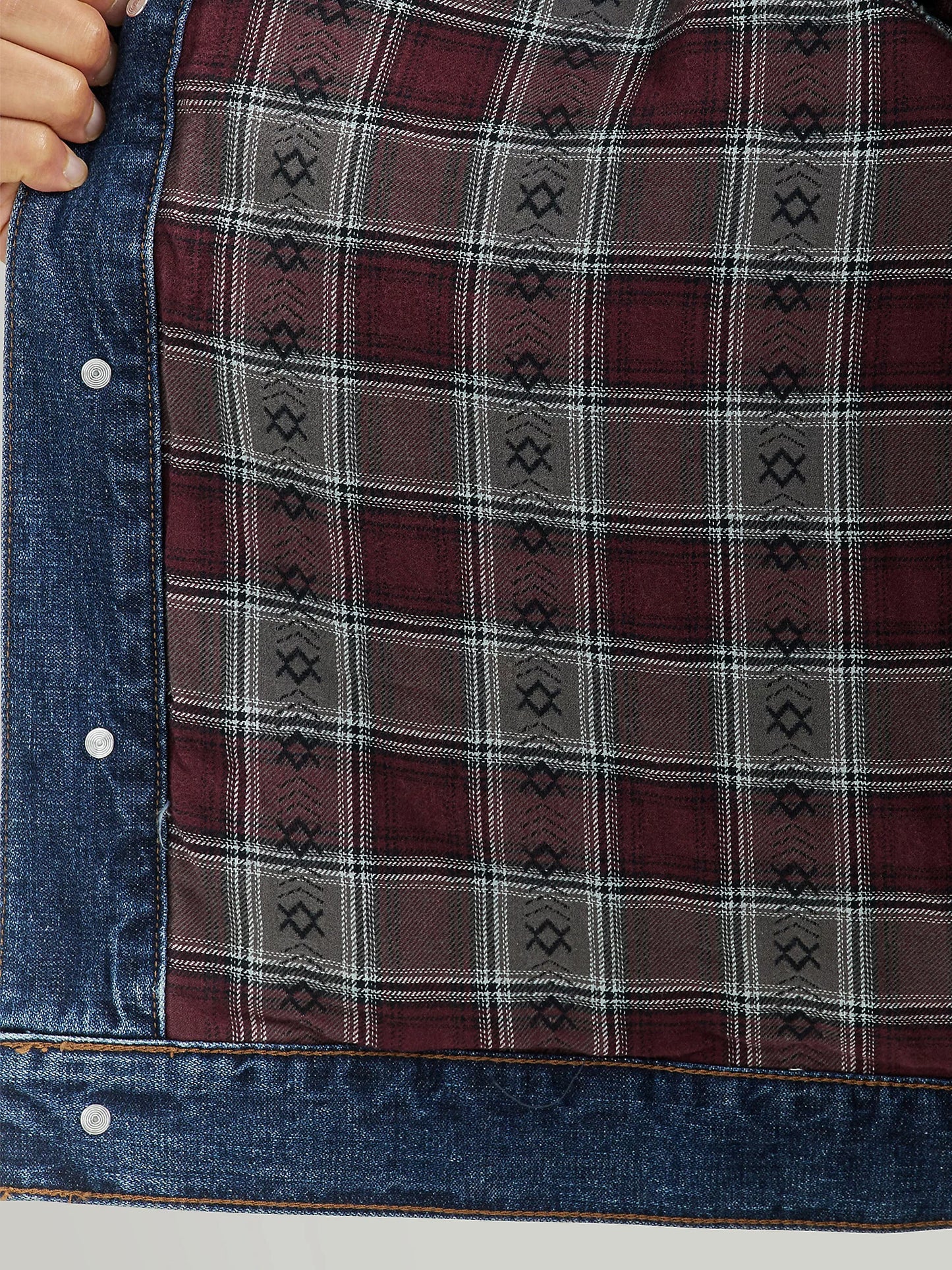 Flannel Lined Western Denim Jacket